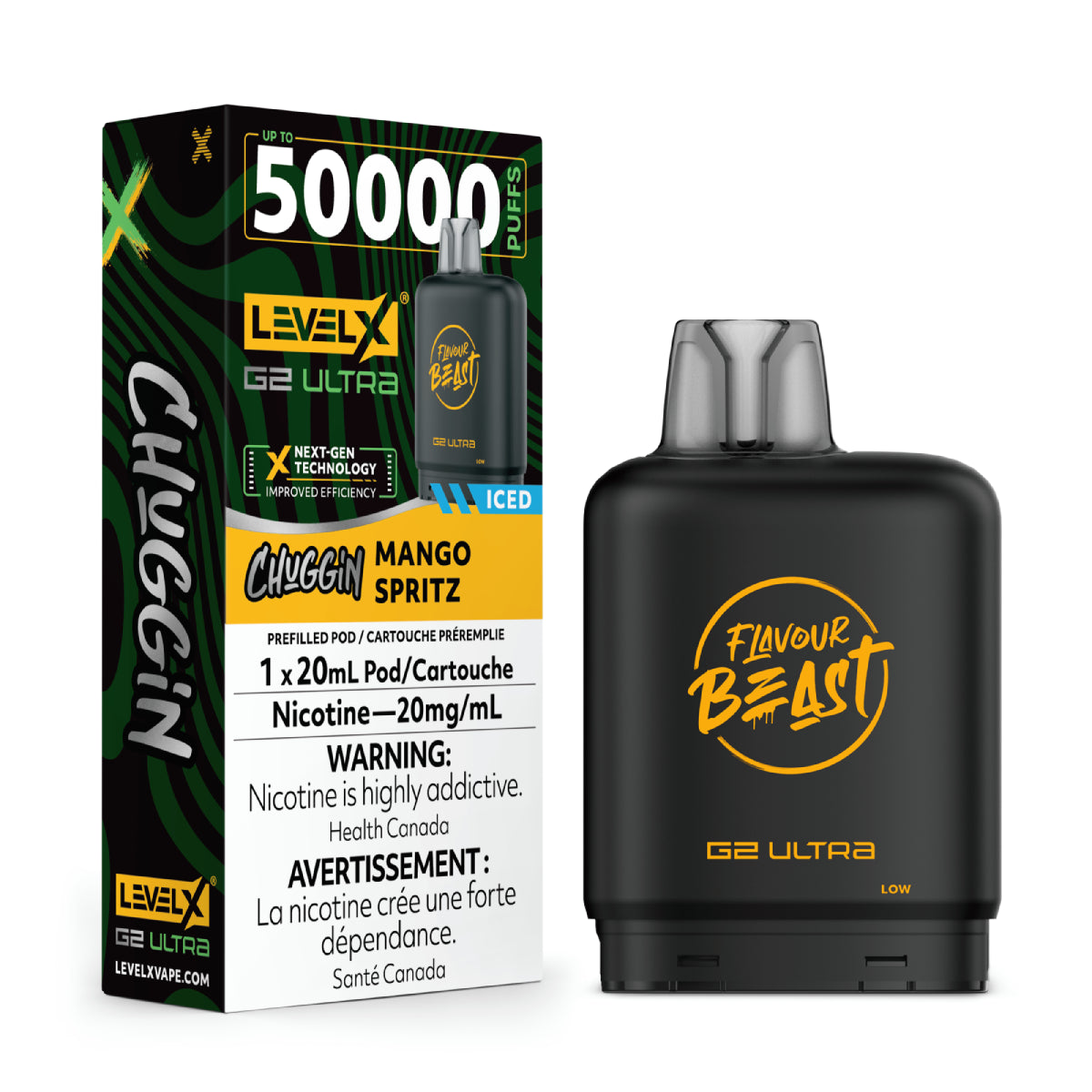 Level X Flavour Beast G2 Ultra 50K POD ONLY