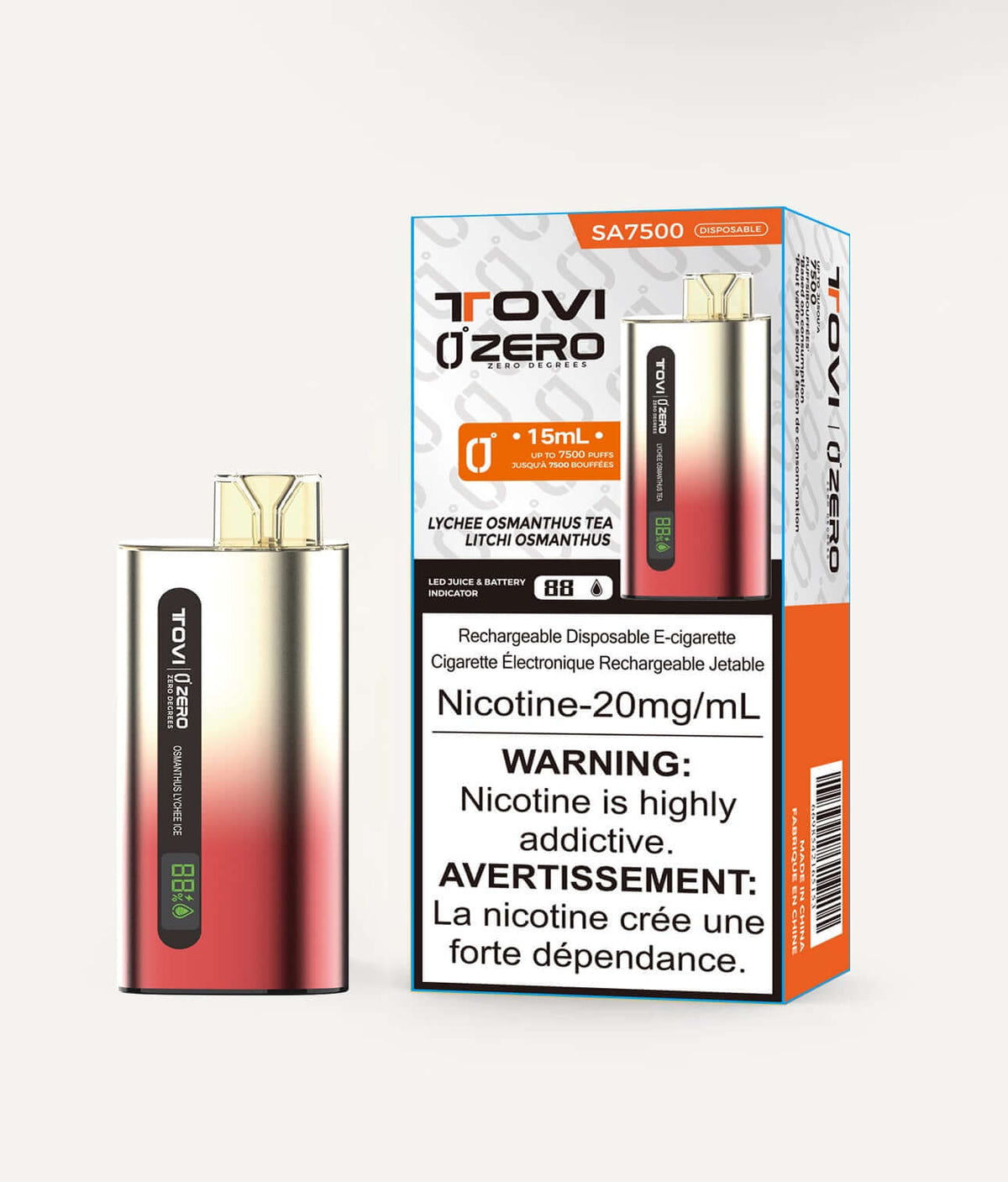 Zero 7500 Super Icy Disposable