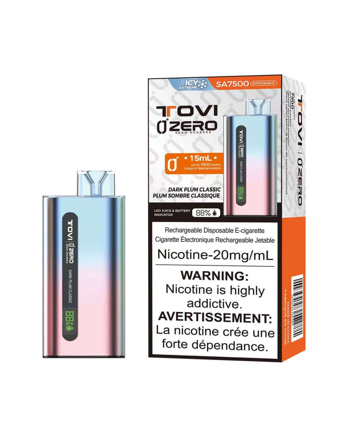 Zero 7500 Super Icy Disposable