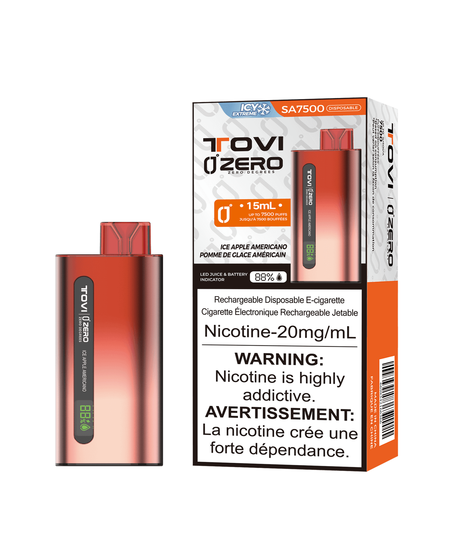 Zero 7500 Super Icy Disposable