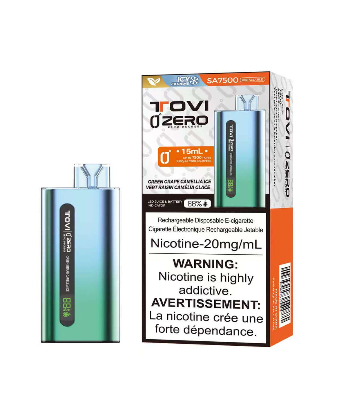 Zero 7500 Super Icy Disposable