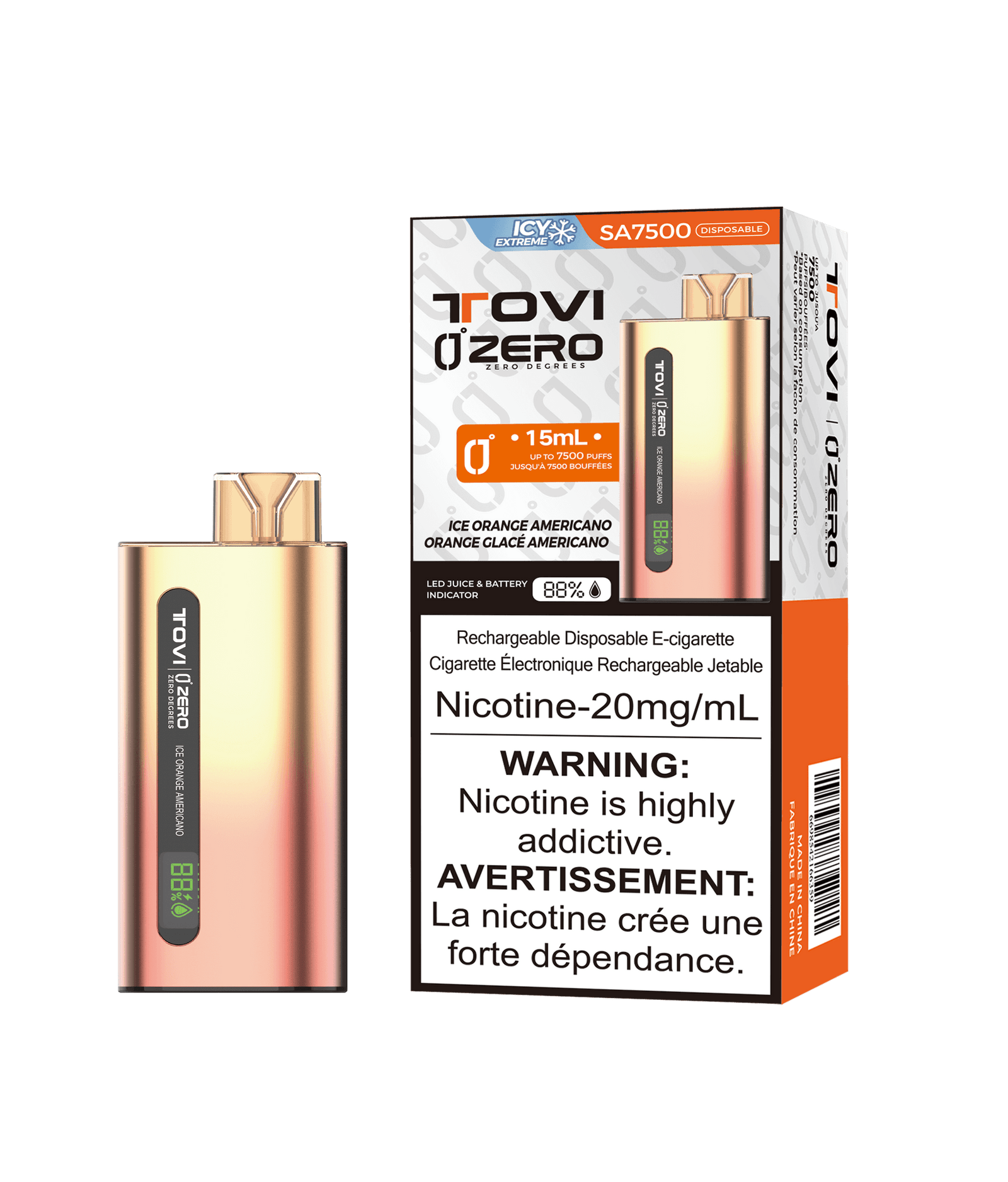 Zero 7500 Super Icy Disposable